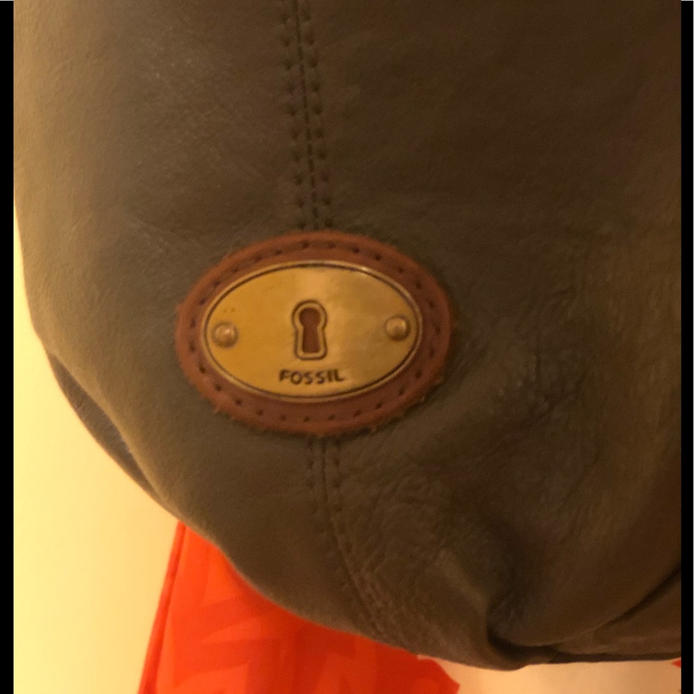 FOSSIL leather Drawstring bucket bag - Picture 4 of 15